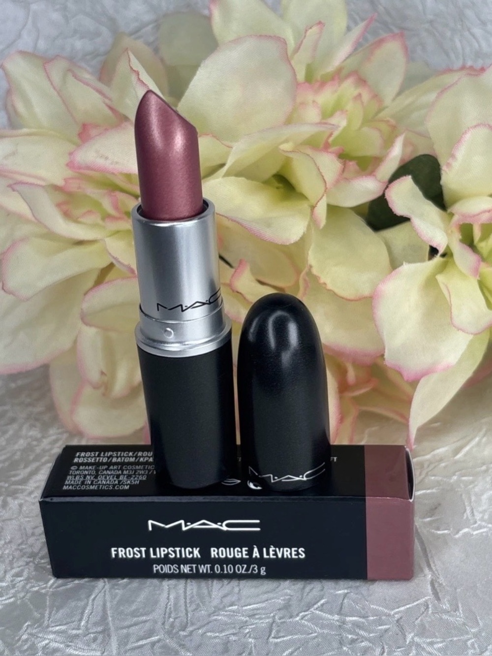 MAC Frost Lipstick - 313 Plum Dandy - Full Size New In Box Disc